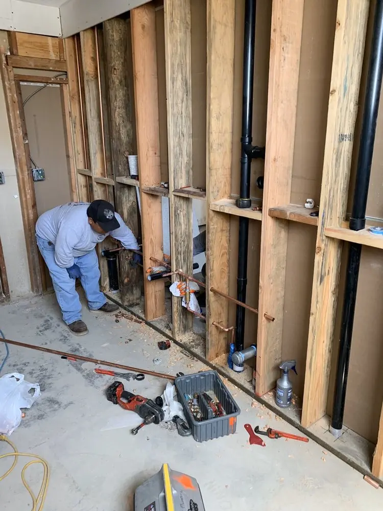 Commercial rough-in plumbing for Gas Line Repair in Hood